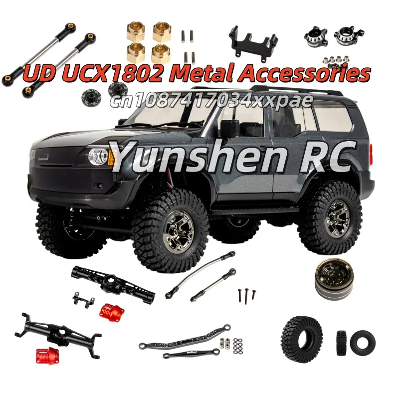 Фото Udirc Ucx1802: Улучшенные металлические аксессуары, соединитель ступицы колеса, рулевая рулевая колонка, кронштейн сервопривода передней и задней оси №2