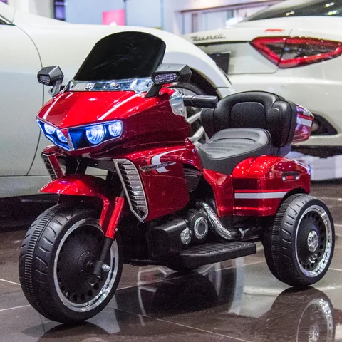 Детский Электрический мотоцикл, трехколесный велосипед, большая игрушка, может сидеть на детской коляске, новый автомобиль с аккумулятором