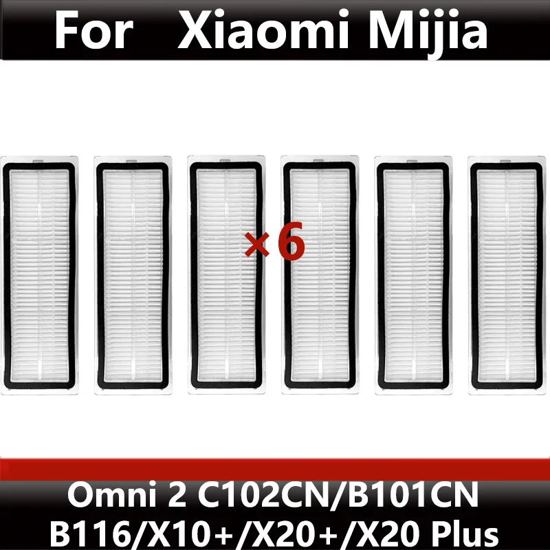 

Для Xiaomi Mijia Omni 2C102CN, X10+/X20+ Расходные материалы для робота-пылесоса: фильтры, тряпки для швабры, мешки для пыли и основные щетки