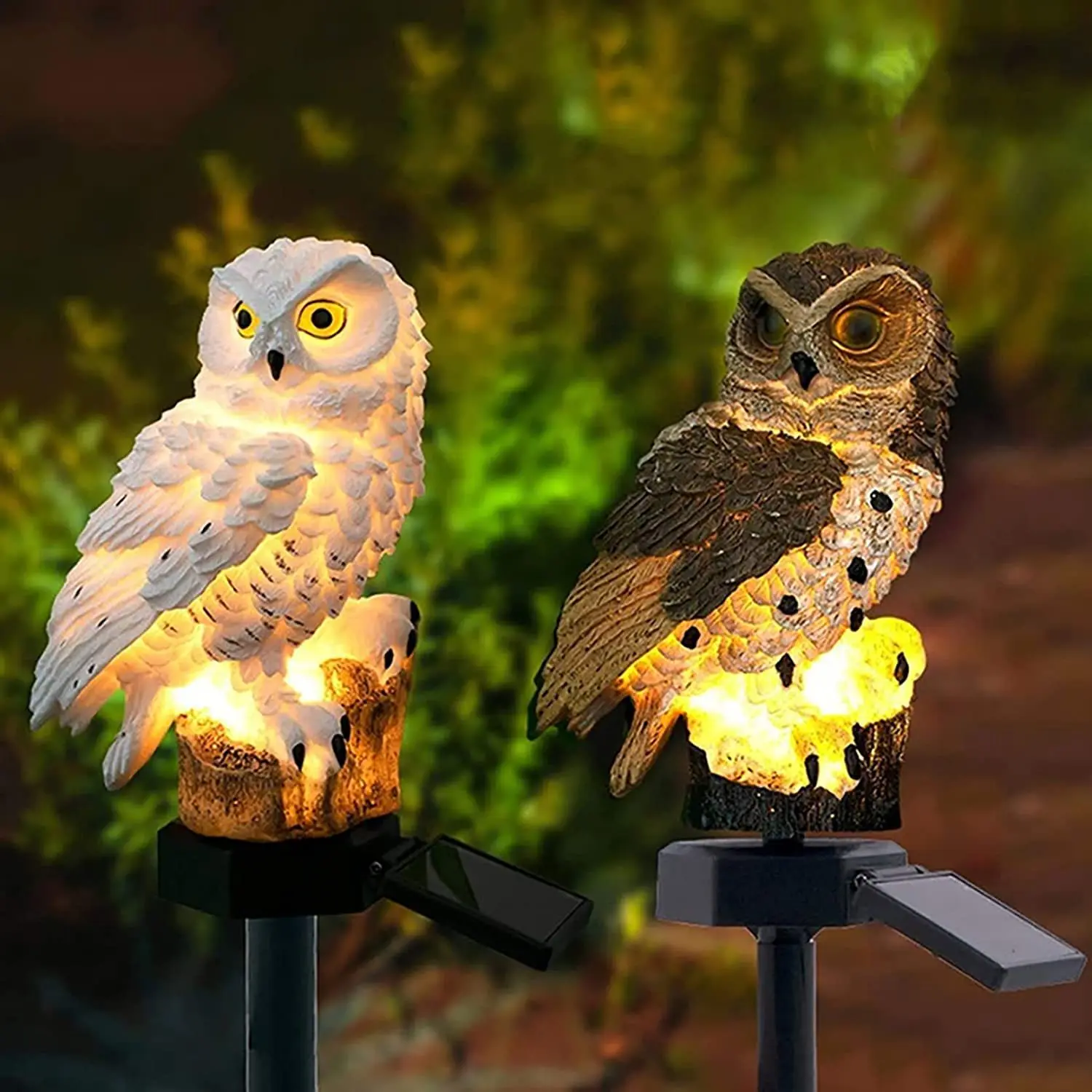 

Owl Lights Outdoor Lighting Decor Long Lasting Ground Plug Solar Lamp for Outside Garden Stake Decor