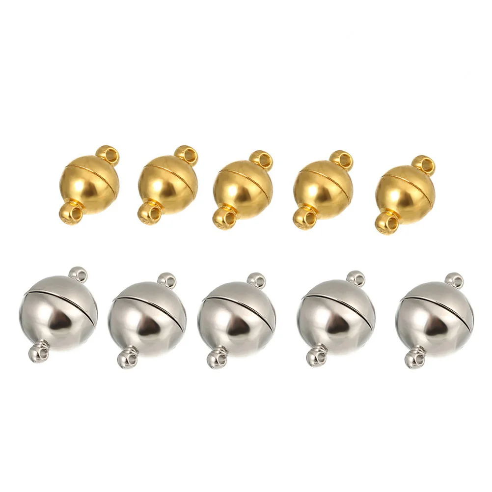 

10 Pcs Hand Jewelry Clasp Magnetic Barrel Clasps Converter Connector Fastener Hook