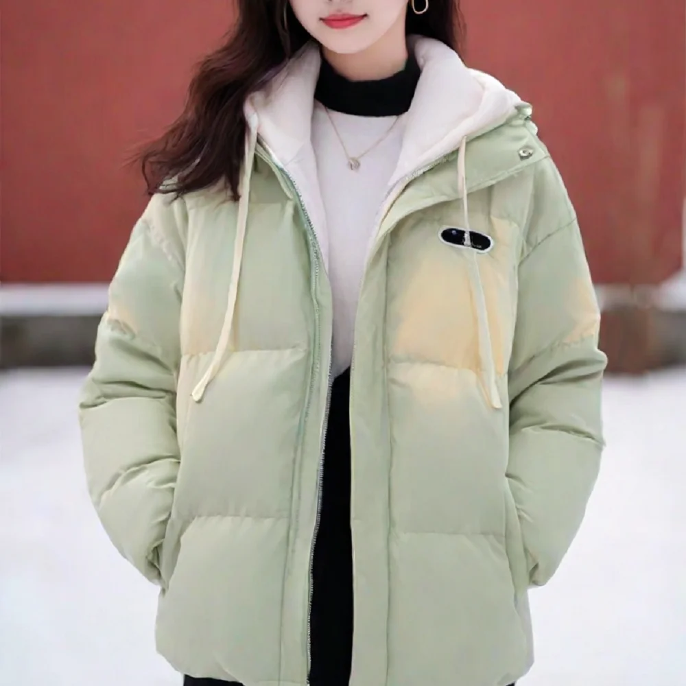 Новое зимнее пальто на хлопковой подкладке. Куртка Пуховое 2024. Зимняя одежда.