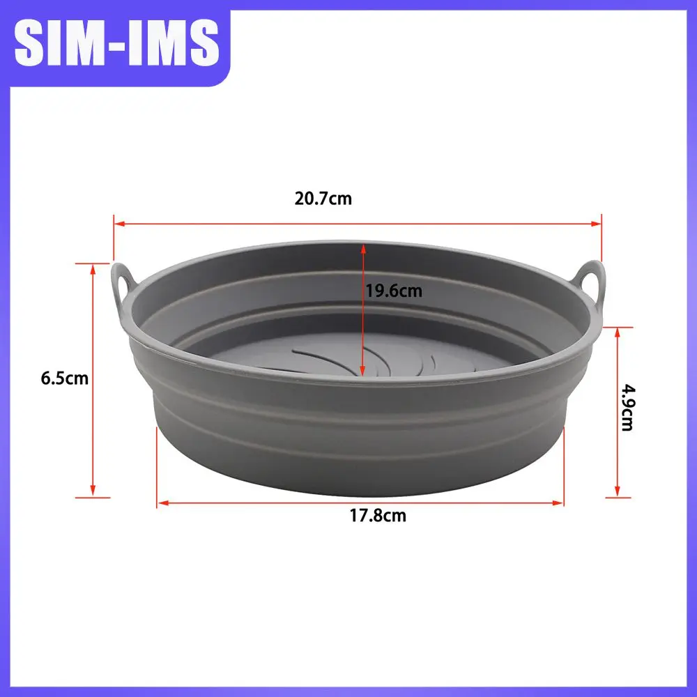 

Reuse Air Fryer Silicone Pot Food Grade Silicone Durable Essential Accessories For Air Fryers Flexible Silicone Bakeware Pad
