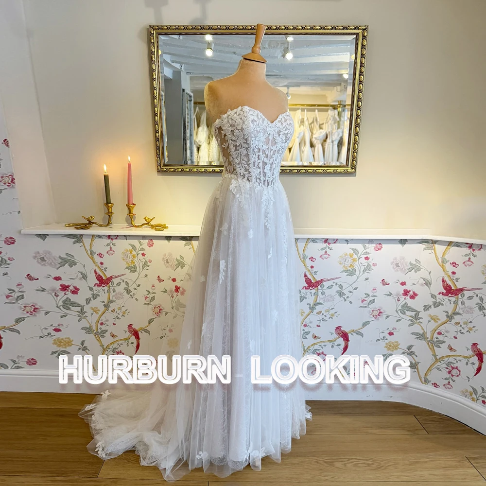 HERBURN очаровательное милое свадебное платье для женщин с кружевной аппликацией