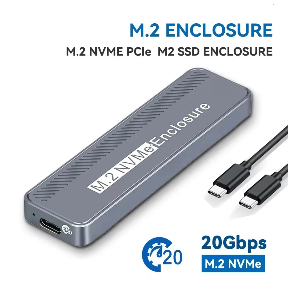 Корпус M.2 NVME USB 3 2 GEN 2X Type C SSD 20 Гбит/с