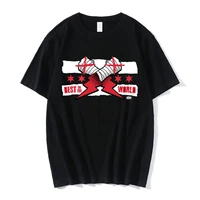cm punk aew best in the world print t shirt o neck short sleeves summer casual loose tees fashion unisex men t shirts oversized
