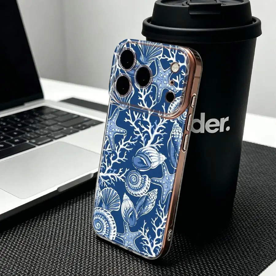 Фото Мягкий чехол для телефона Honor X9b X9a X7b X8a 90 Lite X8b X8 с узором «Голубой океан» №2