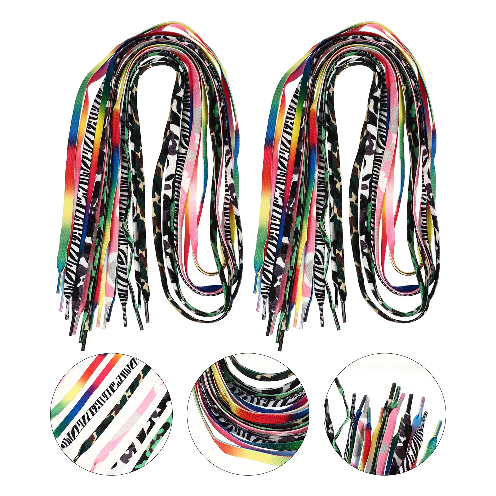 8 Pairs Shoelace Wear-resistant Shoelaces Fashionable Ice Skates Strings Athletic Shoes Outdoor Sneaker Sports