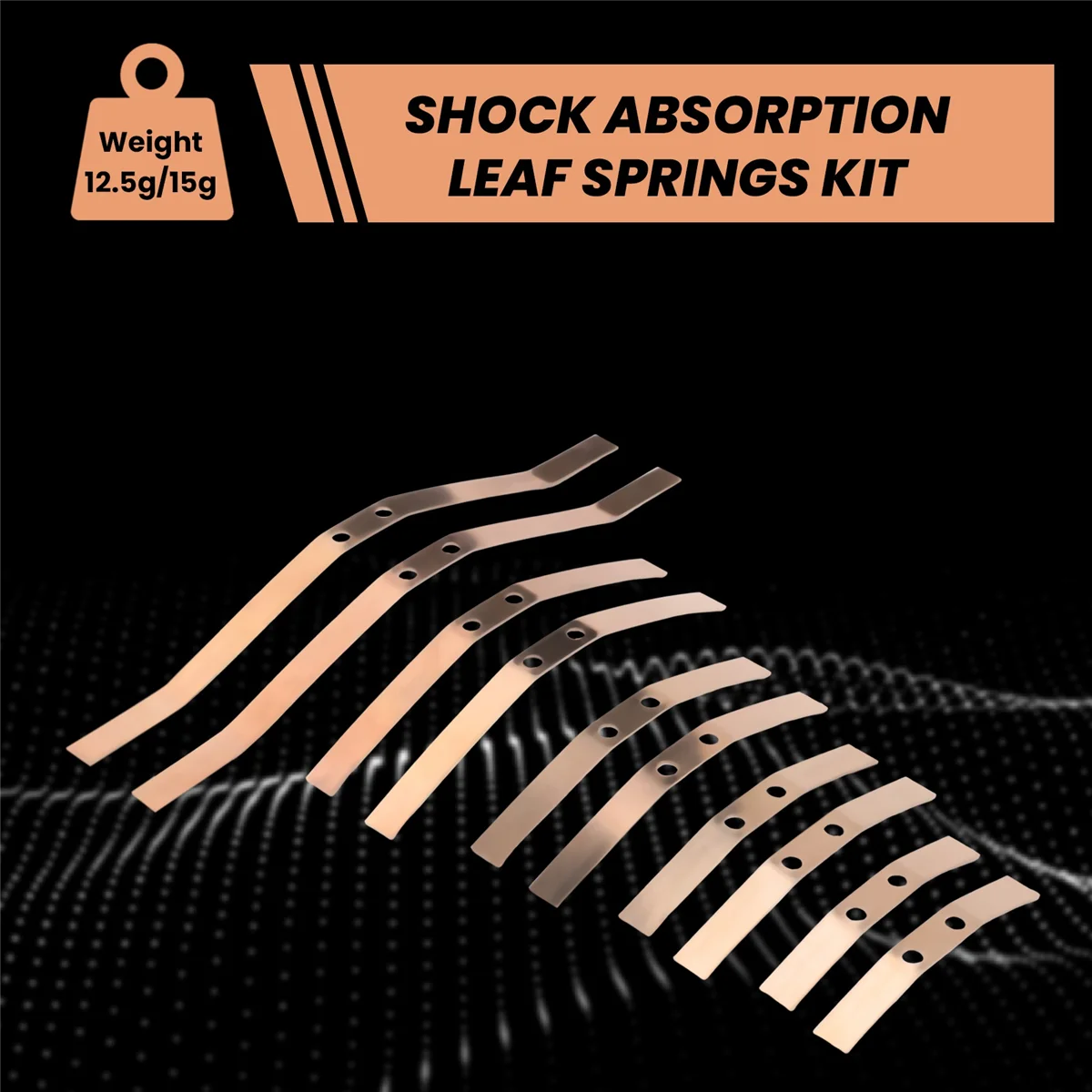 2 пары стальных амортизирующих листовых пружин подвески для WPL B14 B24 B16 B36 1/16 RC
