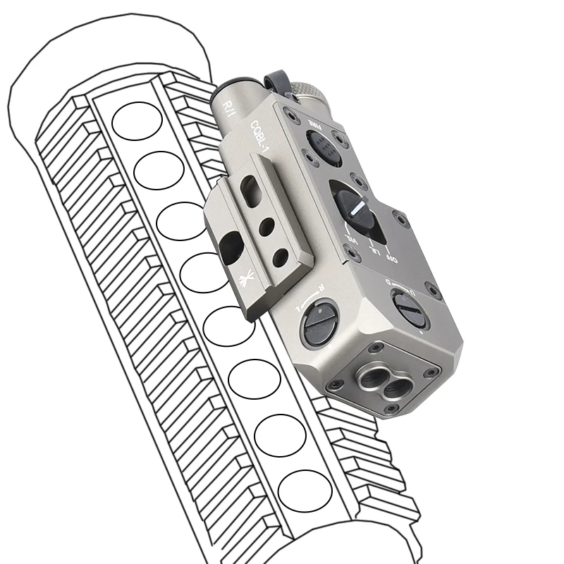 WADSN Металл CQBL-1 Красная точка Зеленый Синий ИК-индикатор Охотничье оружие Свет