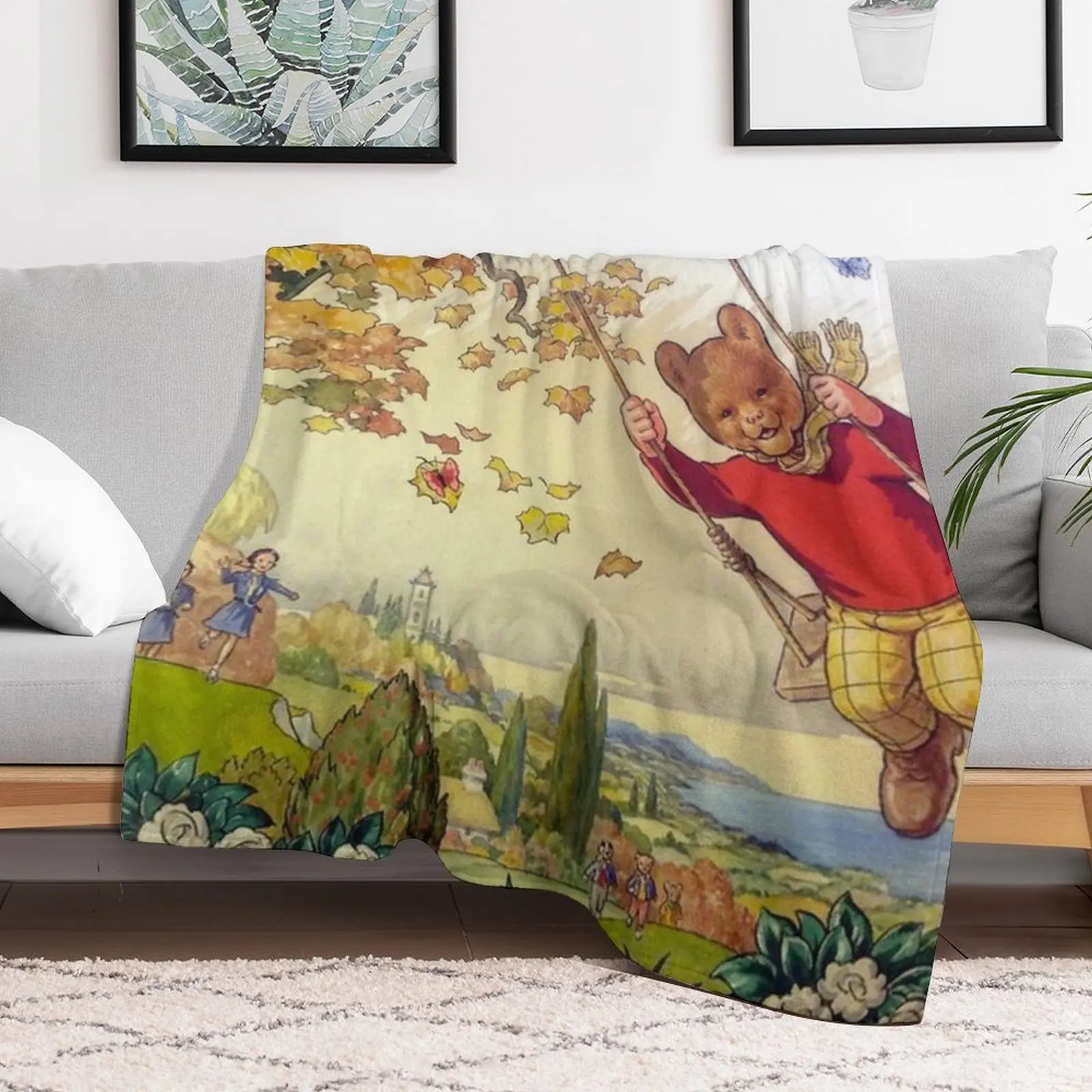 Одеяло с медведем Руперта теплое зимнее одеяло одеяла