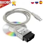 10 шт.лот OBD2 K + CAN с переключателем FTDI FT232RL OBD2 кабель диагностический интерфейс для K DCAN Поддержка K линии