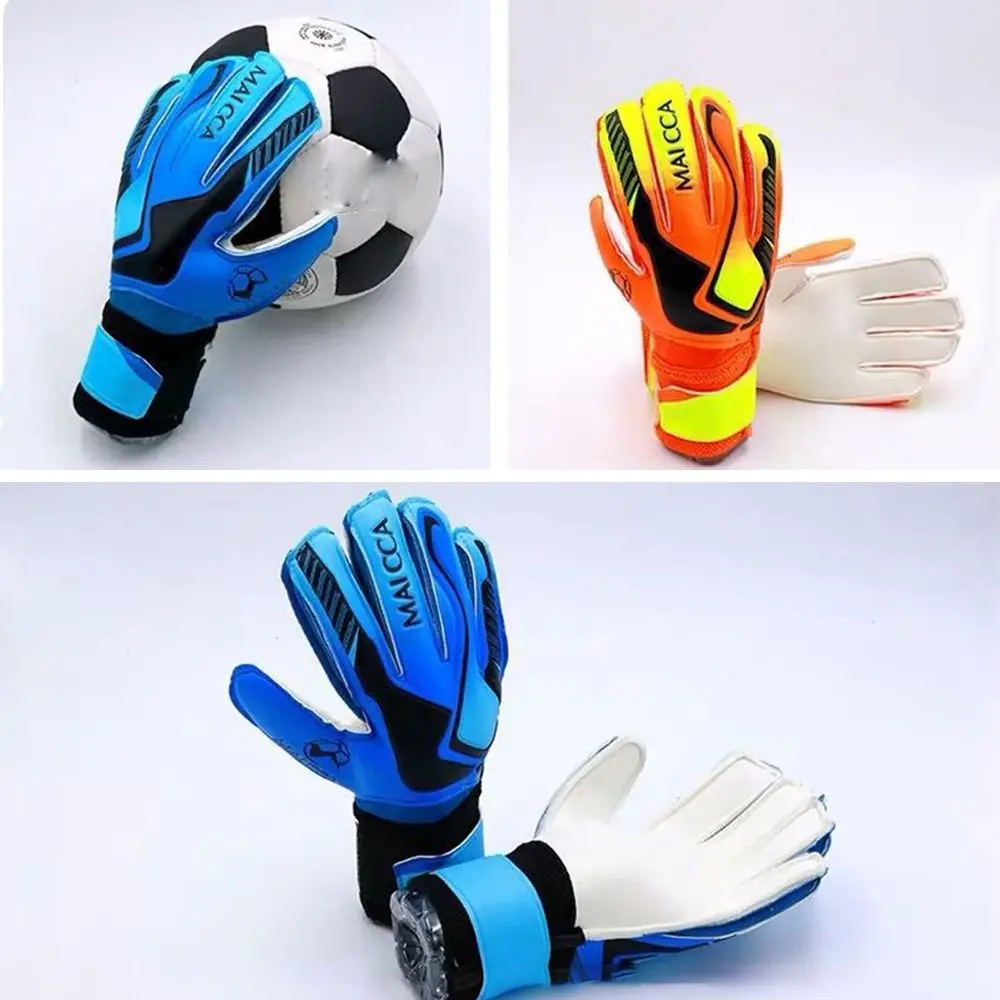 Wear-Resistant Latex Finger Gloves Football Goalkeeper Non-Slip Protective Gear Outdoor Sports Professional Soccer Goalie Gloves