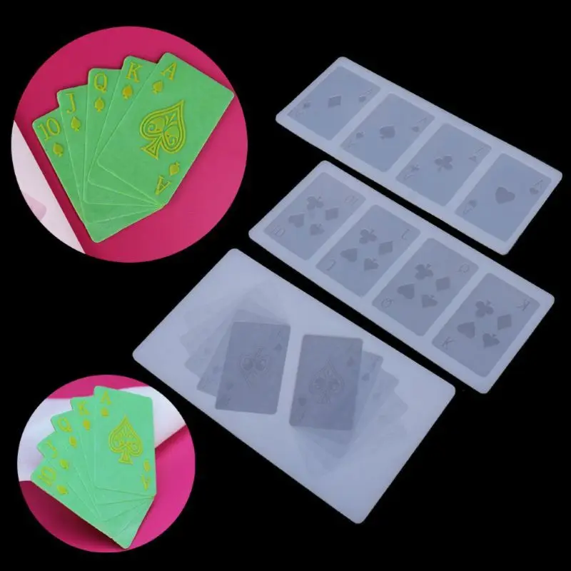 

Силиконовая форма для игральных карт Sugarcraft 4 Aces, покер четыре в виде помадки