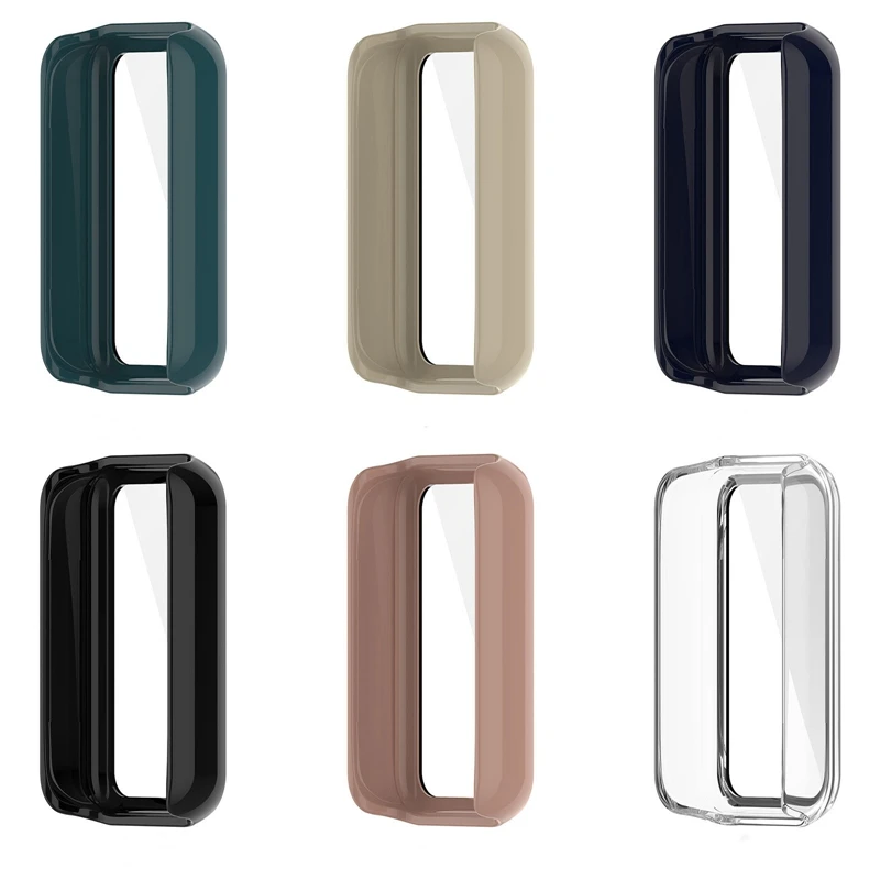 Чехол для часов Huami Amazfit Band 7 Жесткий из поликарбоната закаленное стекло полное