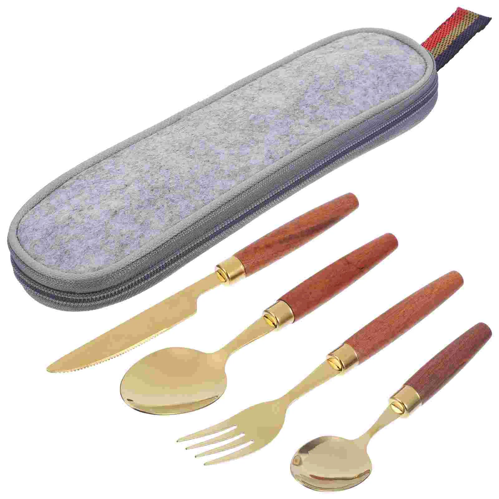 

Cutlery Spoon Set Kit Home Fork Forks Spoons Western Food Flatware Dinnerware Exquisite Reusable Tableware