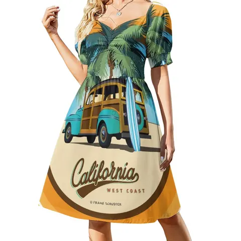 Платье для серфинга Вуди Woodie, Калифорния, Lite, вечерние платья без рукавов, женские платья, платья для женщин