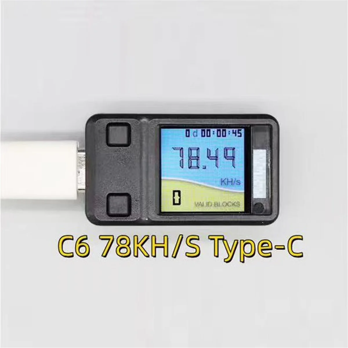 Nerd Miner Mini V2.0 T-QT Pro Хешрейт 78K/S с корпусом BTC Crypto Solo Lottery Nerdminer