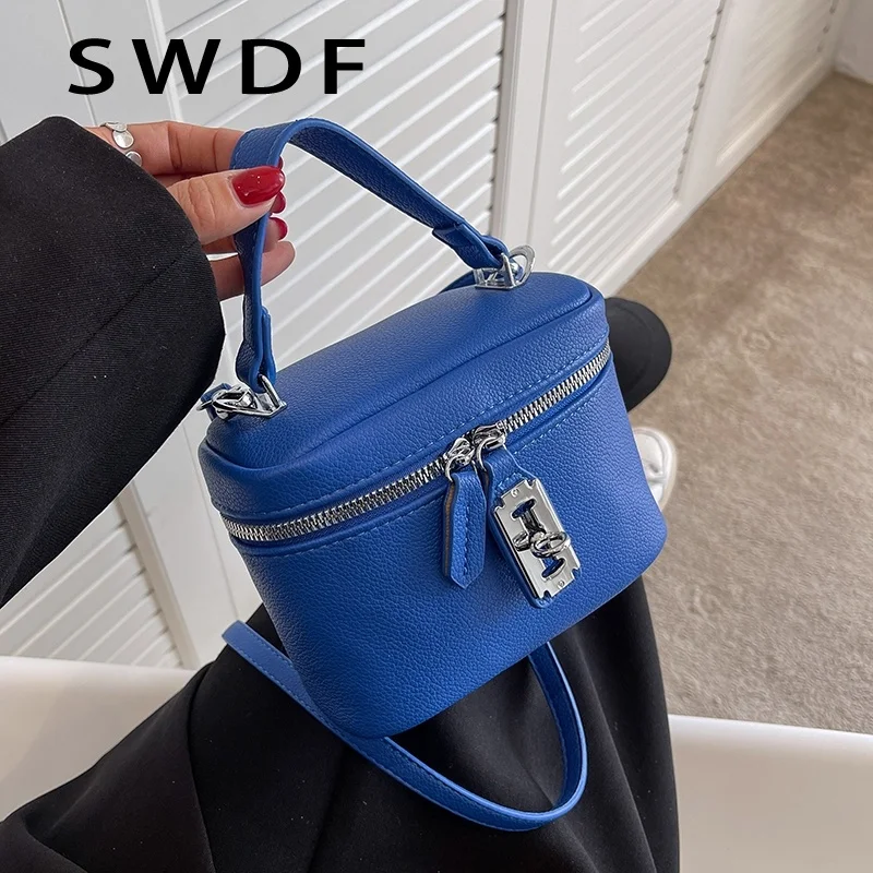 

Cute Totes Luxury Brand Mini Box PU Leather Crossbody Bag with Short Handle for Women 2023 Summer Shoulder Handbag and Purses