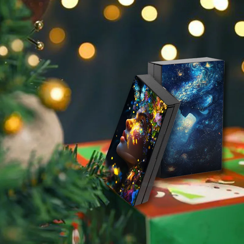 Тонкий алюминиевый портсигар — элегантная карманная коробка для сигарет дизайн