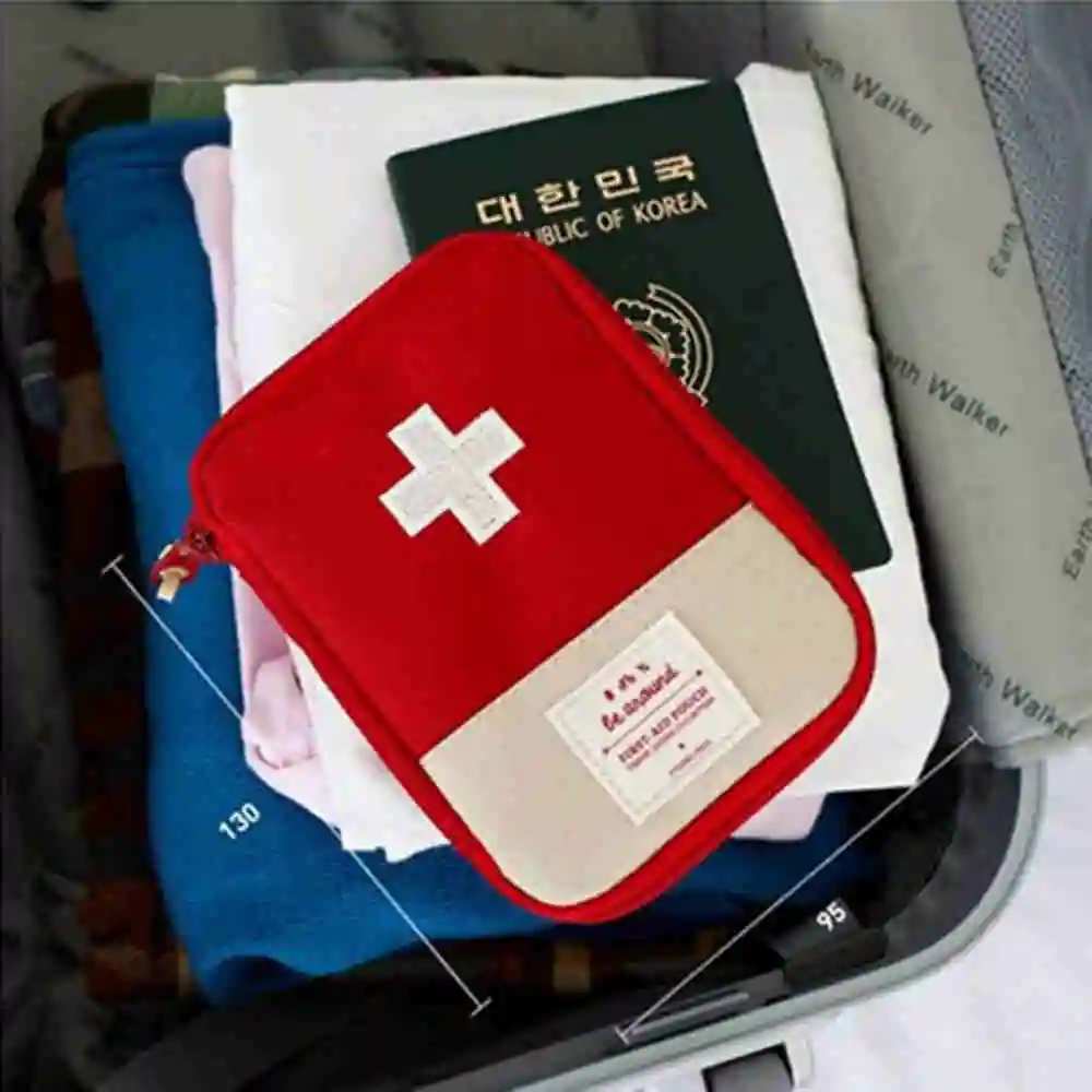 

Portable Pill Medicine Emergency Mini Outdoor Useful Organizer Aid Package Bag Camping Travel Survival Kit Medical Storage