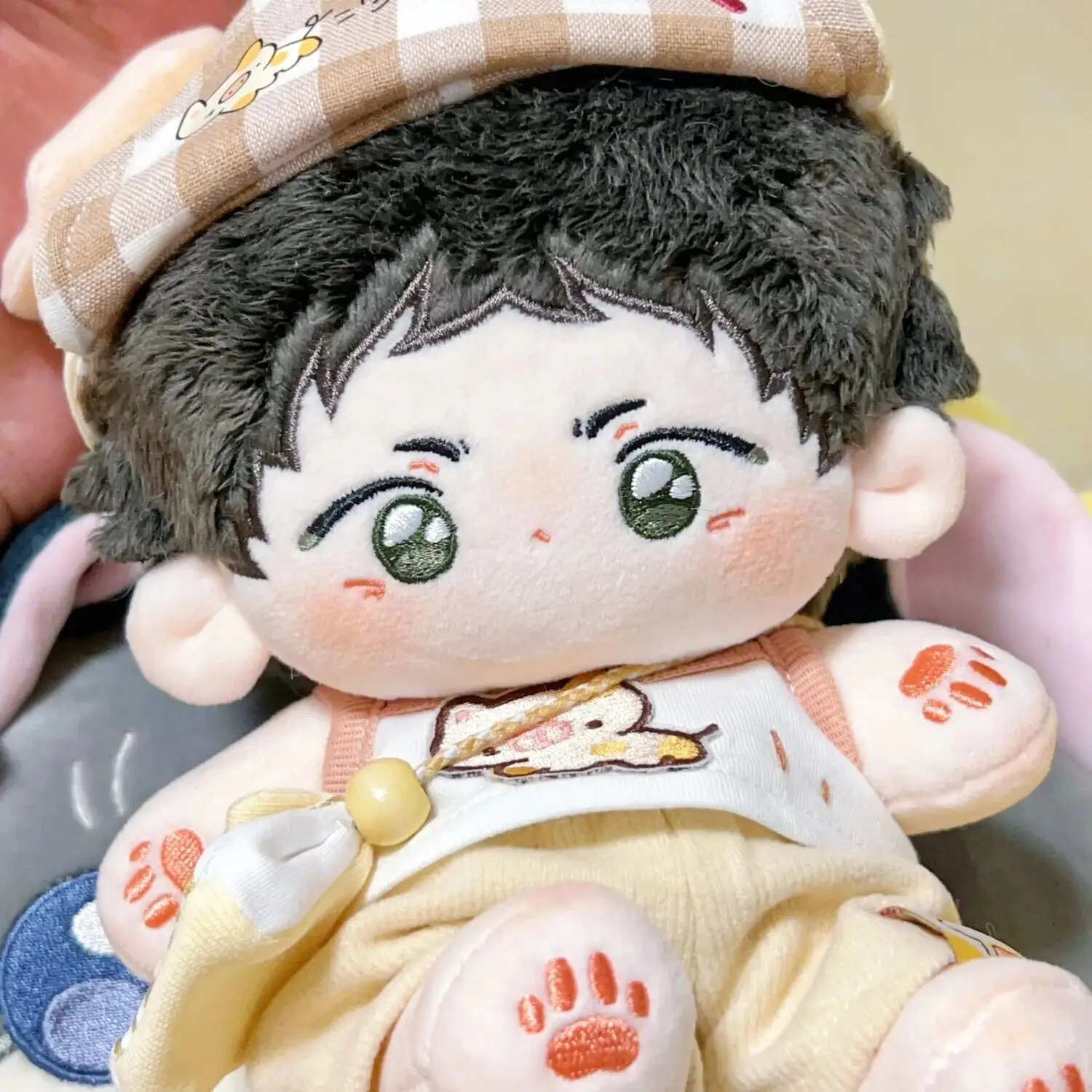 

Haikyuu! Плюшевая набивная кукла Akaashi Keiji для косплея, 20 см, аниме «сделай сам», сменная одежда, мультяшная хлопковая плюшевая подушка, талисман, подарок