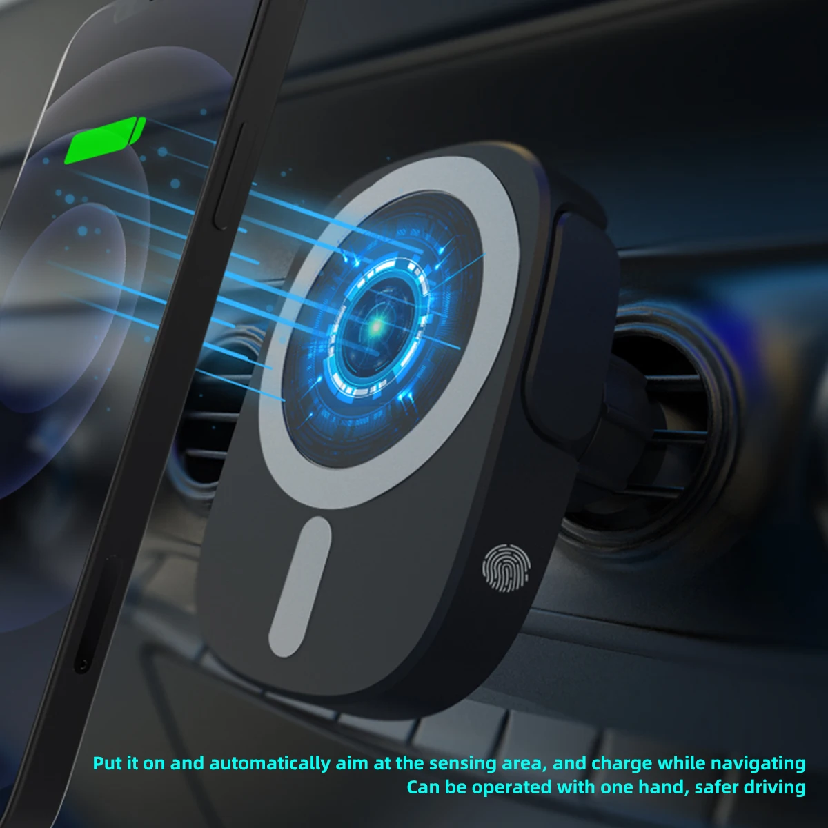 

Быстрая зарядка, держатель для GPS-навигатора, 15 Вт, магнитное Беспроводное зарядное устройство для Apple 12 13 13pro, автомобильный держатель