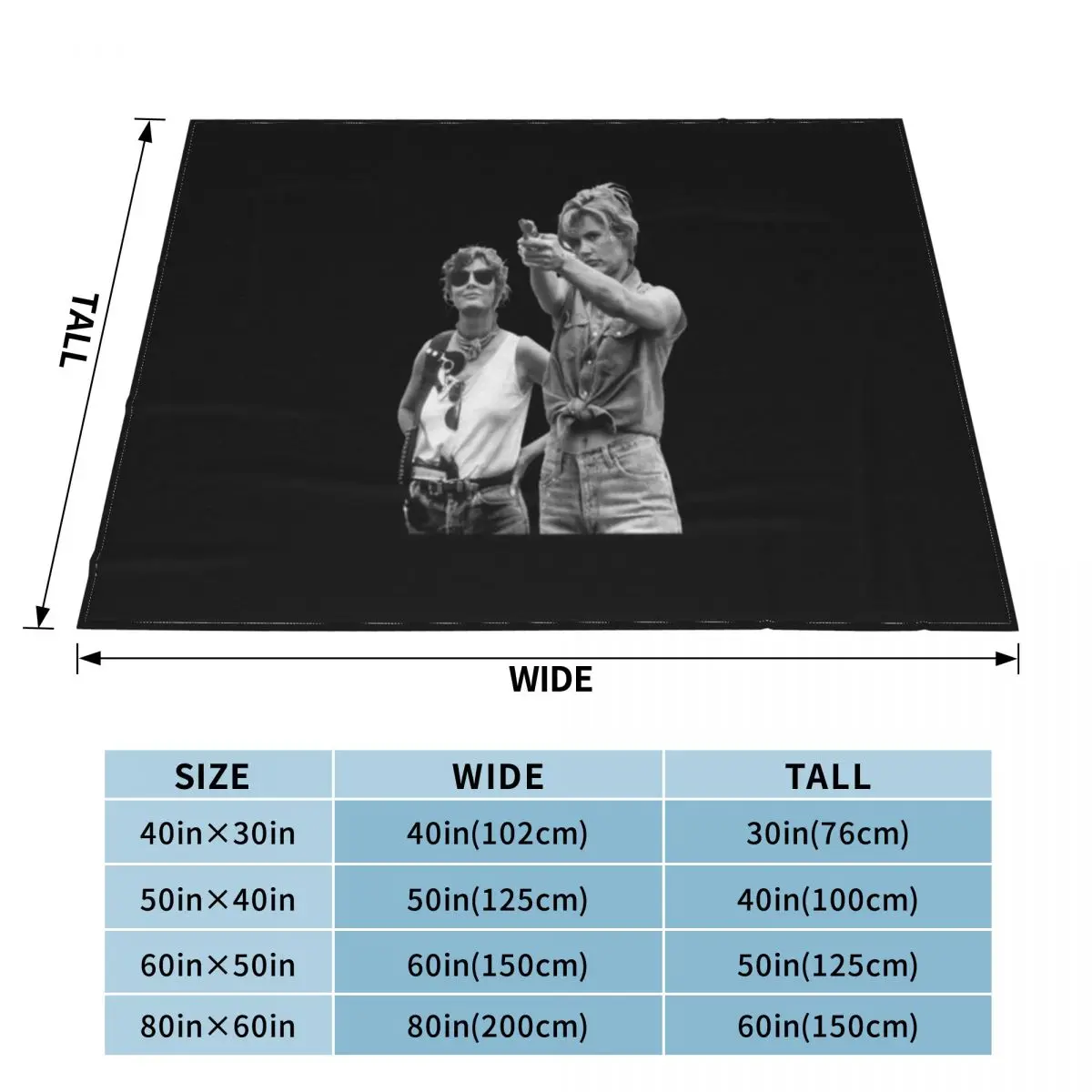 Тельма и Луиisemovie Гена Дэвис Сьюзан Сарандон Ультрамягкое одеяло из микрофлиса