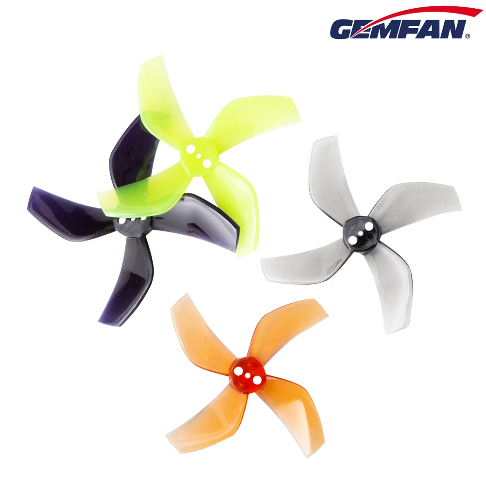 16Pairs(16CW+16CCW) Gemfan D51 51mm 2020 2X2X4 4-Blade PC Propeller 1.5mm for RC FPV Freestyle 2inch Cinewhoop Ducted Drones