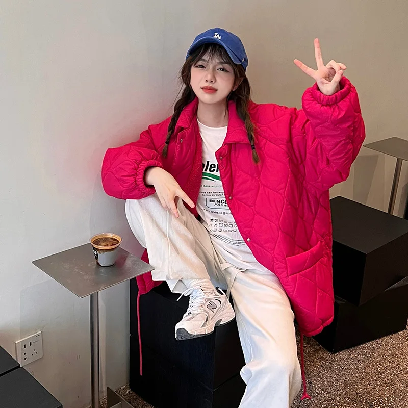 New Winter Women's Cold Coat Parkas Super Hot Coats Jackets Retro Padded Jacket Korean Fashion Coat Cheap Wholesale Clothing