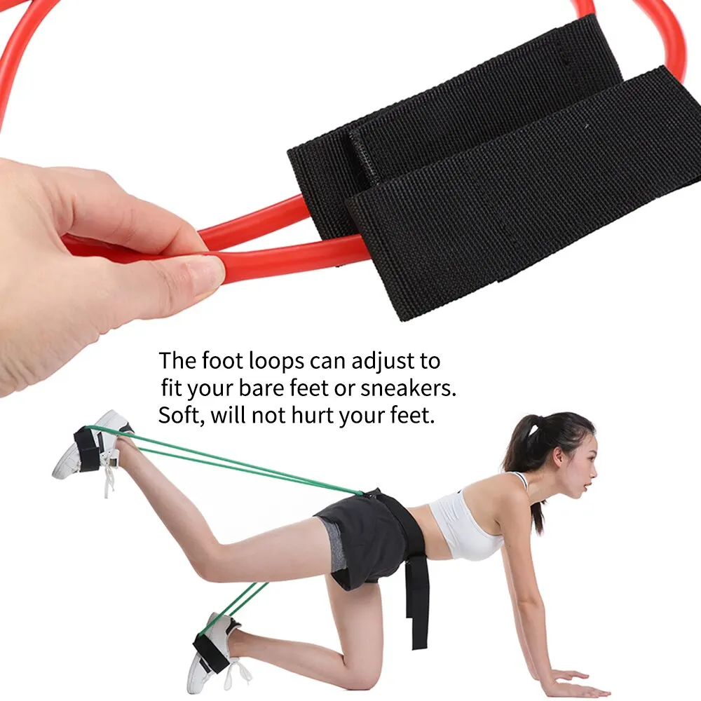 

New Arrival Fitness Resistance Belts Fitness Set Resistance Bands for Butt Legs Muscle Training Waist Belt Elastic Bands