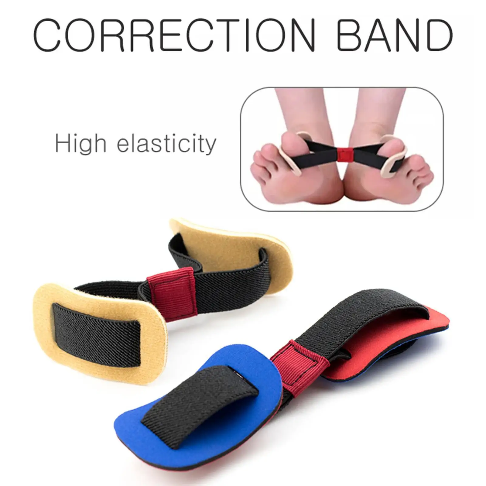 

Hallux Valgus Belt Bunion Corrector Band Thumb Straightening Exerciser Bunion Corrector Gel Pad Stretcher Foot Care Tool