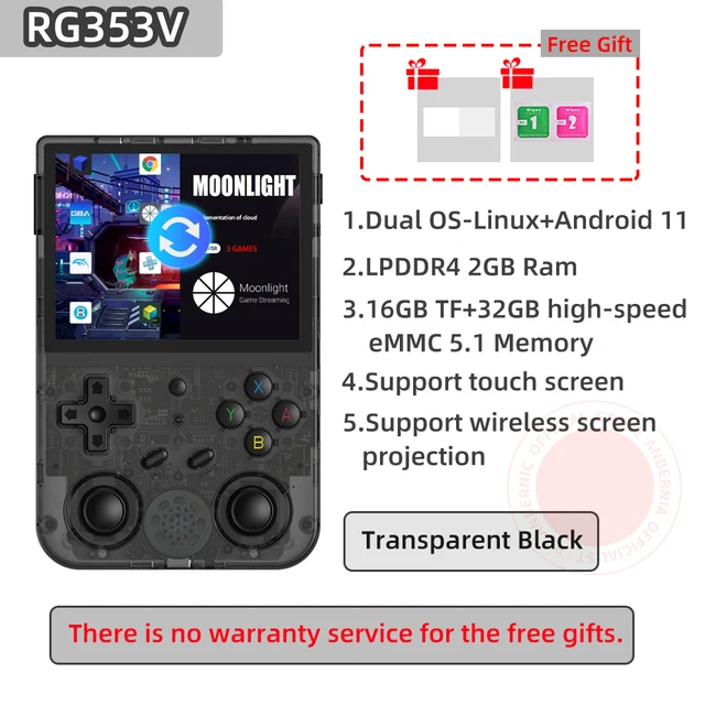 

ANBERNIC RG353V RG353VS Retro Handheld Games Console 3.5INCH 640*480 Video Game Console Linux Dual System Portable Game Console