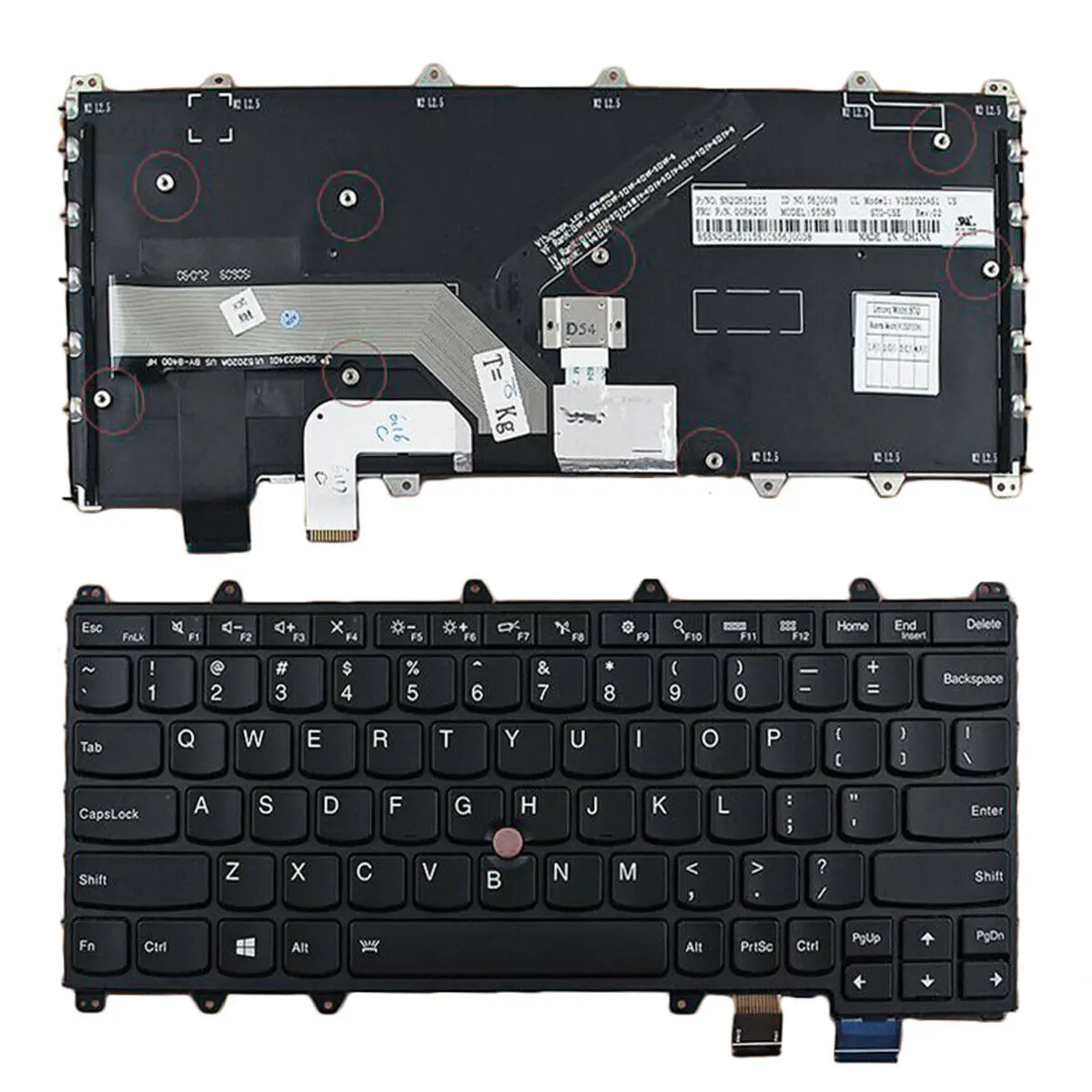 

New Keyboard for Lenovo Thinkpad Yoga 260 Backlit Point Stick US