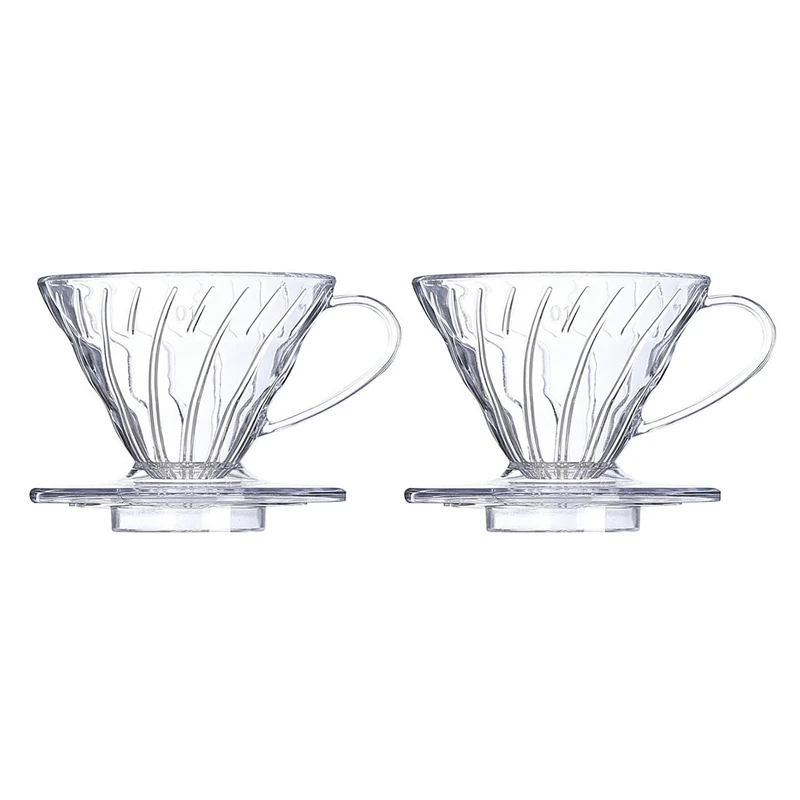 

2Pcs Coffee Filter Cones Dripper Holder Cup Reusable For Travel Or Home Use Perfect For Pour Over Coffee & Cold Brew