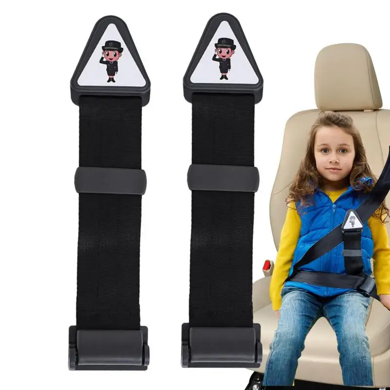 

2pcs Car Seat Safety Belt Clip Buckle Seatbelt Adjuster Fixing Device Comfortable Shoulder Neck Strap Protection For Child Kids