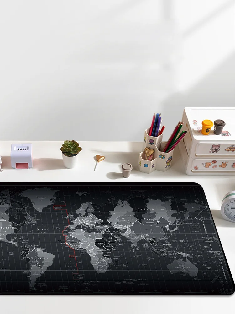 Коврик для мыши черный и белый, размер XXL, 300x600 мм