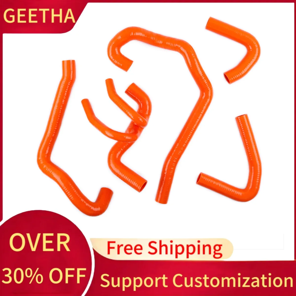 Для Peugeot 106 GT1/Citroen SAXO VIS 16 В силиконовый шланг для воды радиатора 5 шт.