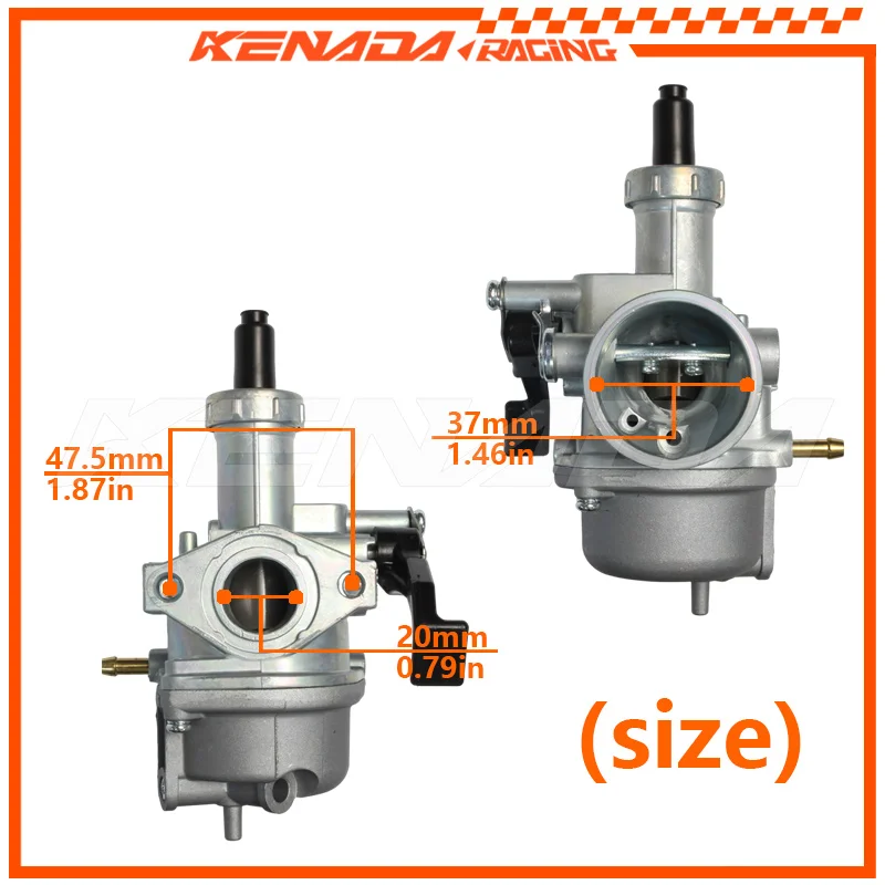 Фото Карбюратор в сборе для мотоциклов CG125, CG110, JX110, XL125 №2