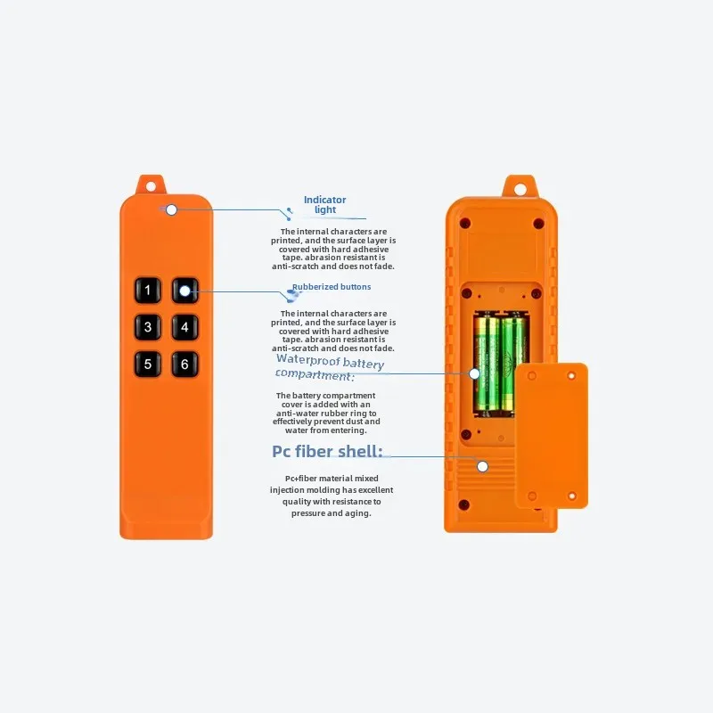 Промышленный беспроводной контроллер FSK868 МГц 220 В 6-канальный мотор