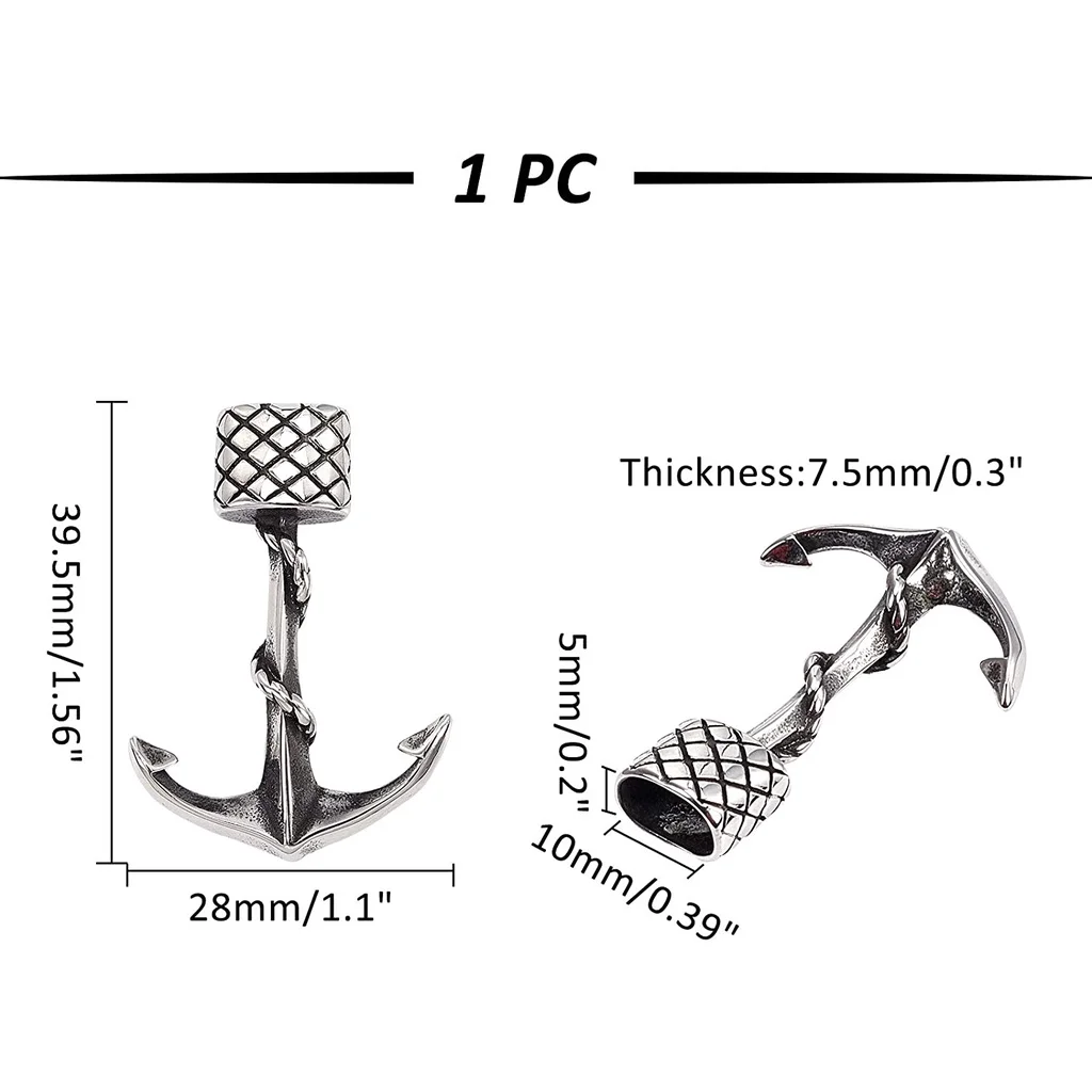 1 _ крючок Clasps304 шнур из нержавеющей стали EndsAnchor поставки для изготовления кожаных