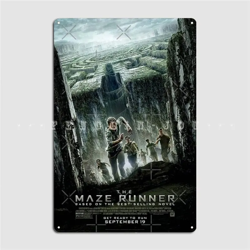 

The Maze Runner: Movie Poster Metal Plaque Club Party Home Funny Garage Decoration Tin Sign Poster