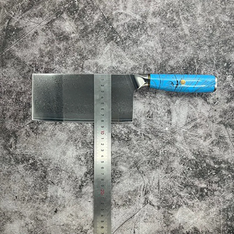 Нож для нарезки 10Cr15CoMoV заостренный кухонный Клинок из дамасской стали с ручкой