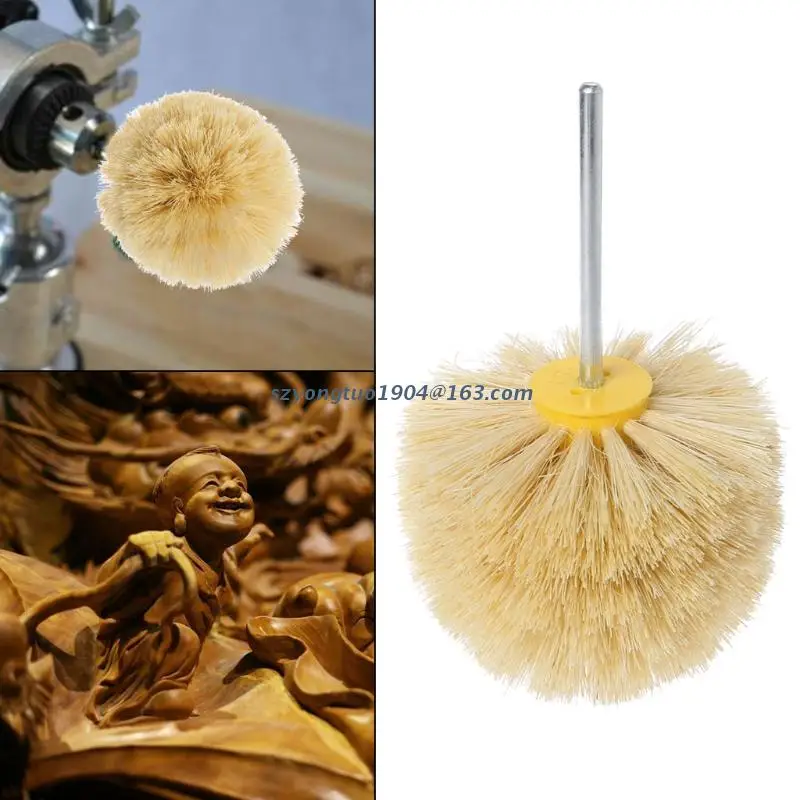 

P82D Deburring Sisal Wire Brush Head Polishing Grinding Buffing Mushroom Wheel Shank