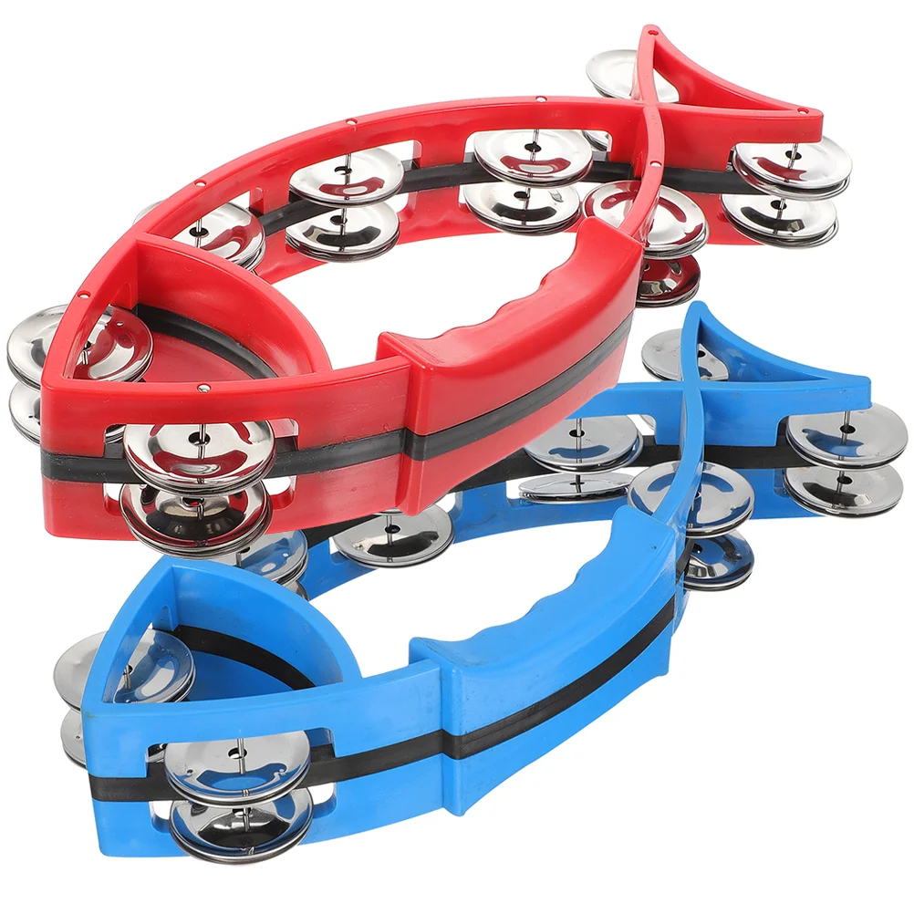 

2pcs Hand Bell Portable Shape Hand Bell Percussion Instrument for Kids Adults