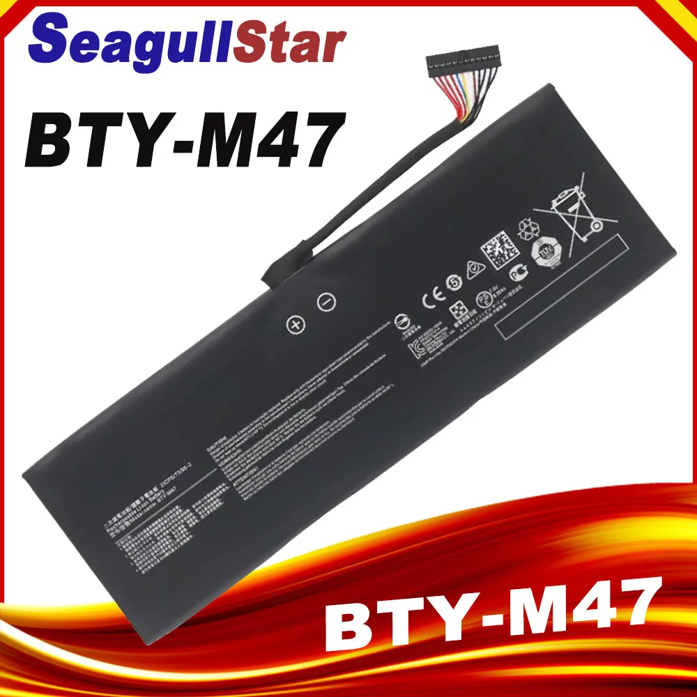 BTY-M47 Аккумулятор для ноутбука MSI GS40 GS43 GS43VR 6RE 6QE 2ICP5/73/95-2 MS-14A3 MS-14A1 7 6 В 8060 мАч