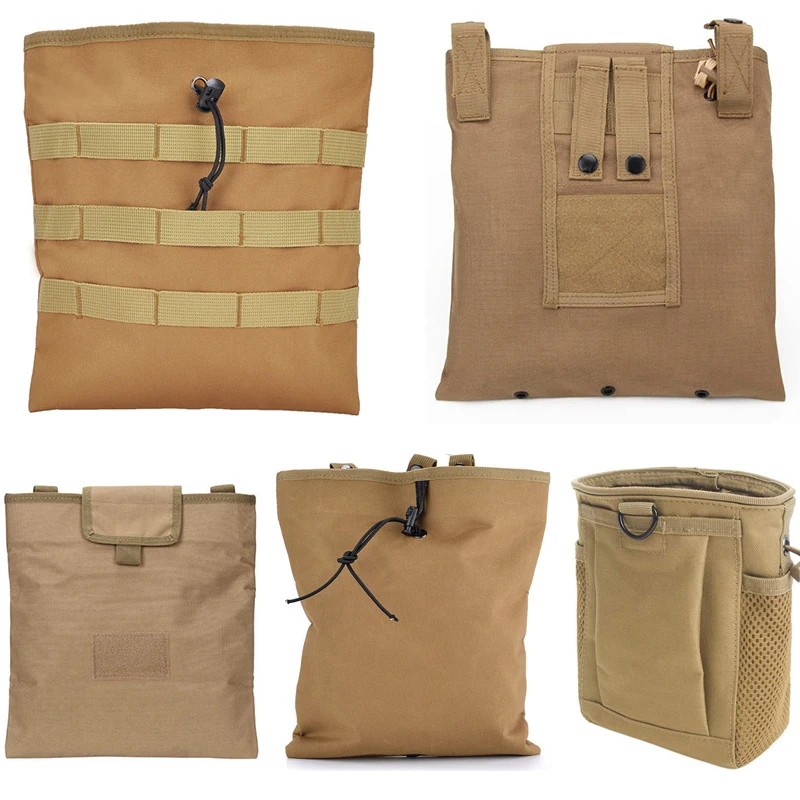 

Tactical Molle Dump Magazine Pouch Hunting Drawstring Recovery Waist Bag Mag Drop Pouches Army Military Airsoft Accessories Bags