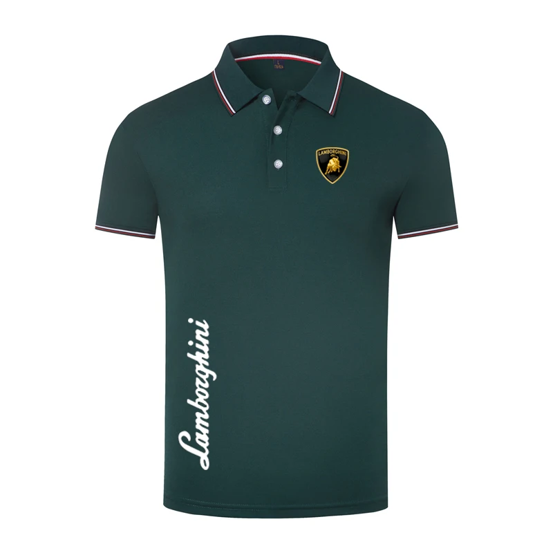 

Fashion Brand New Design Short-Sleeved Sportswear Men's Polo Shirt Lapel Casual Polo Men's Solid Color Business Wear Slim Tops