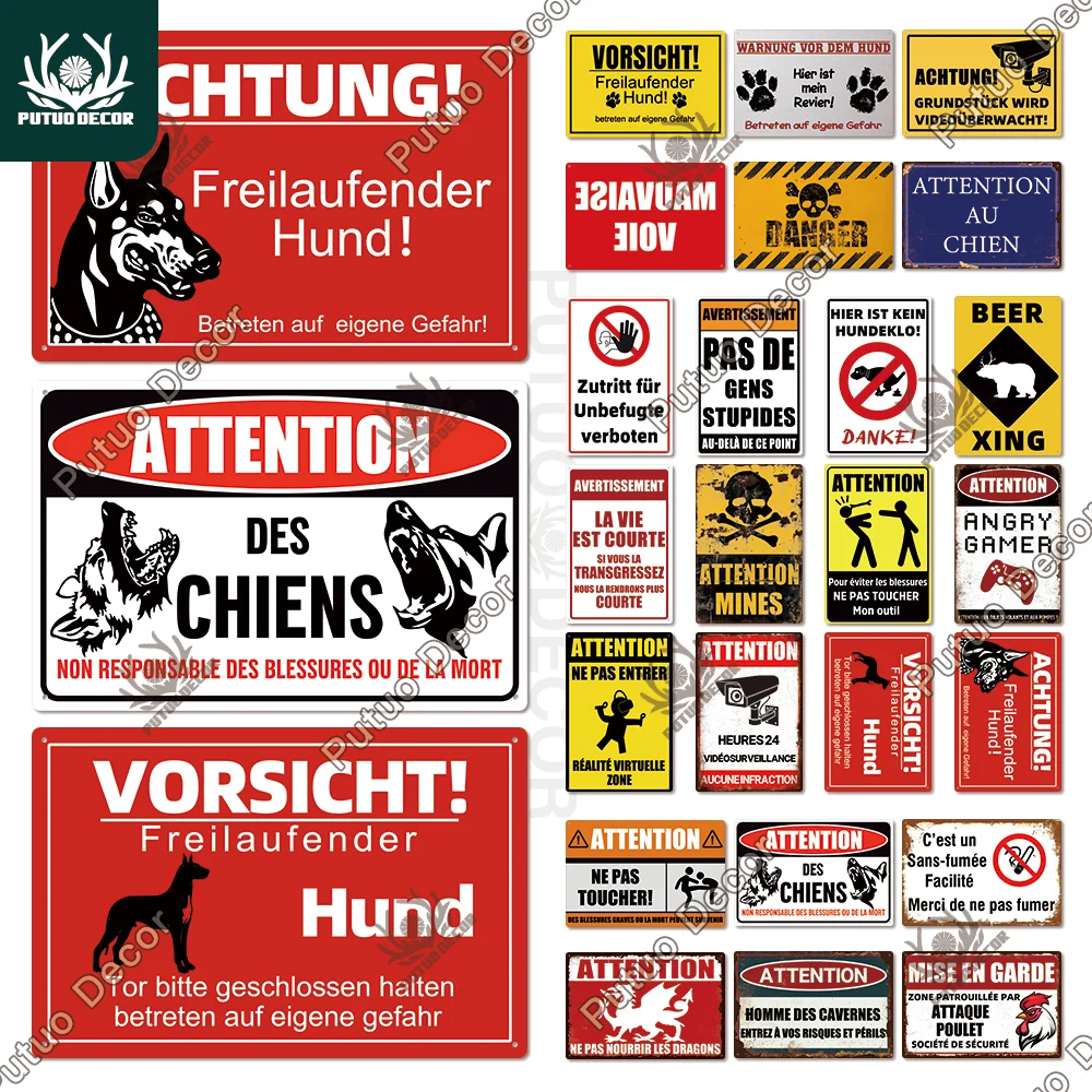 Декоративная Оловянная металлическая табличка Putuo Decor винтажное украшение для