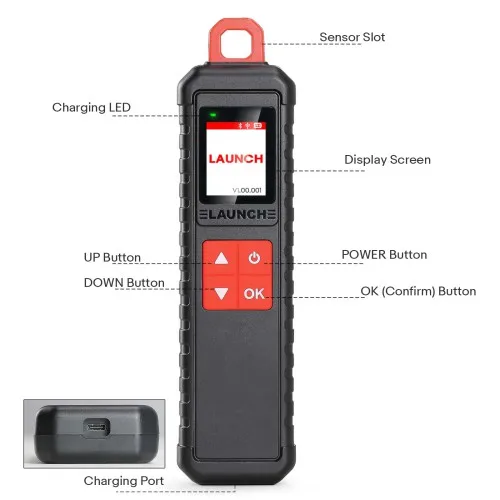 Фото Запуск X431 i-TPMS Детектор давления в автомобильных шинах Обновление TSGUN Инструменты для ремонта шин для радиочастотных датчиков 315/433 МГц Инструмент программирования TPMS №4